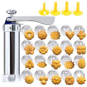 Cookie Press Machine Stainless Steel Biscuit Extruder Press Cookie Gun Kit Set